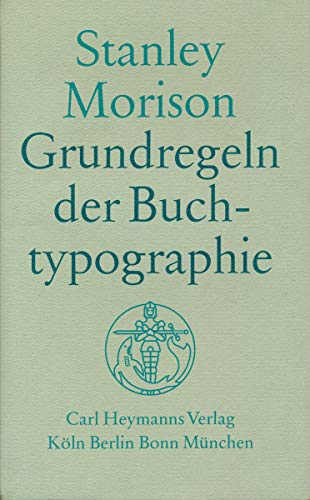 Beispielbild fr Grundregeln der Buchtypographie zum Verkauf von medimops