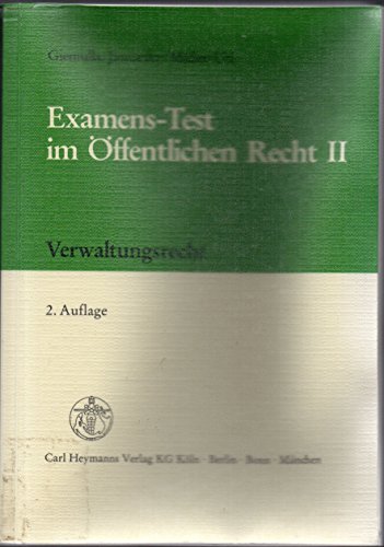 Beispielbild fr Examens-Test im ffentlichen Recht II zum Verkauf von Buch et cetera Antiquariatsbuchhandel