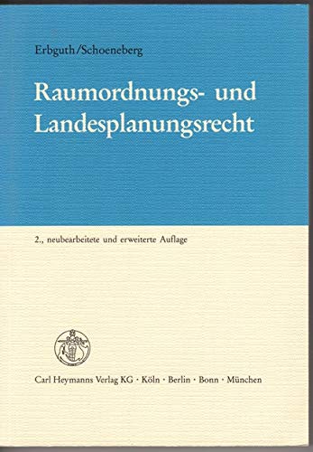 Beispielbild fr Raumordnungsrecht und Landesplanungsrecht zum Verkauf von Bernhard Kiewel Rare Books