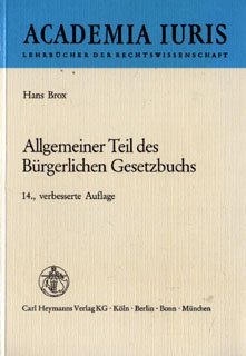 Allgemeiner Teil des Bürgerlichen Gesetzbuchs