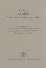 9783452240521: Festgabe 50 Jahre Bundesverwaltungsgericht