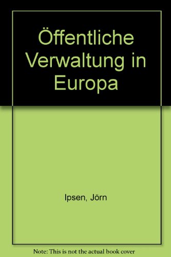 Ã–ffentliche Verwaltung in Europa (9783452241375) by [???]