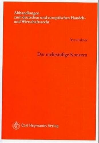 9783452259776: Der mehrstufige Konzern