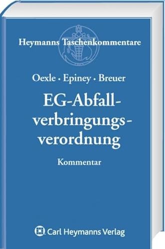 9783452262158: EG-Abfallverbringungsverordnung