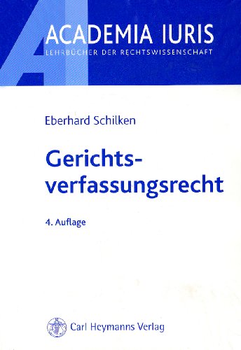 9783452263124: Gerichtsverfassungsrecht