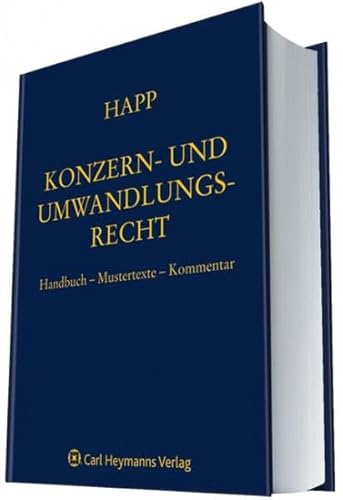 Konzern- und Umwandlungsrecht (9783452265104) by Unknown Author