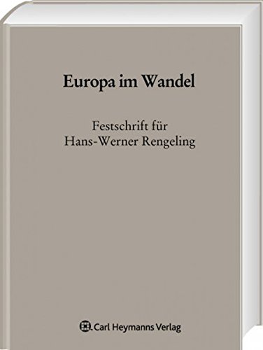 9783452268013: Europa im Wandel: Festschrift fr Hans-Werner Rengeling