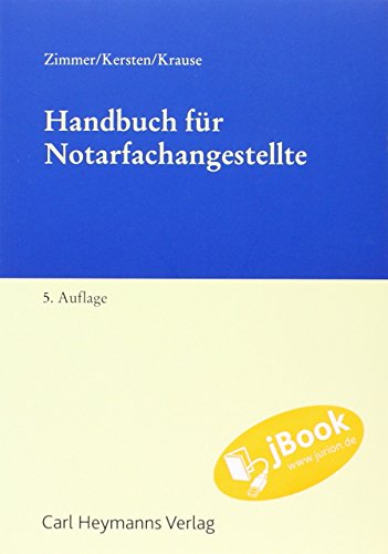 Beispielbild fr Handbuch fr Notarfachangestellte zum Verkauf von medimops