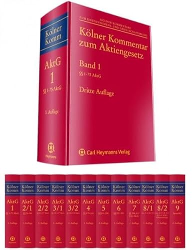 Kölner Kommentar zum Aktiengesetz (Band 5 Teillieferung 1, §§ 250-252 AktG): §§ 250-252 AktG