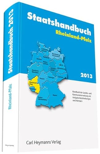 Stock image for Staatshandbuch Rheinland-Pfalz 2013 for sale by Phatpocket Limited