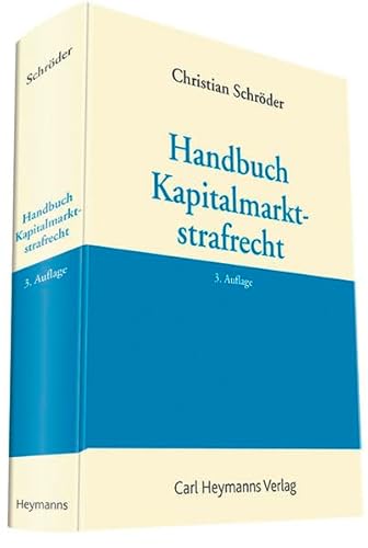 9783452278739: Handbuch Kapitalmarktstrafrecht