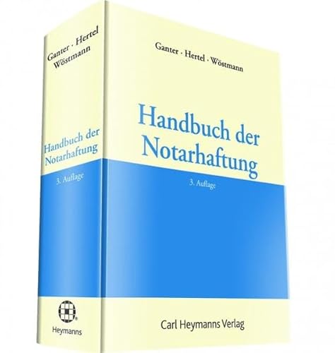 Stock image for Handbuch der Notarhaftung for sale by Buchpark