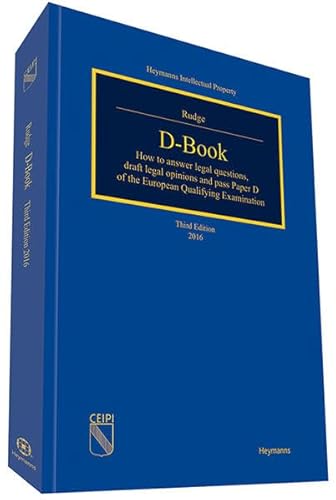 9783452284495: D-Book: How to answer legal questions, draft legal opinions and pass Paper D of the European Qualifying Examination