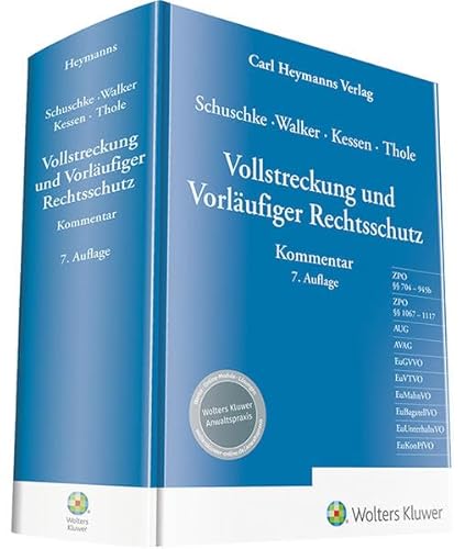 Stock image for Vollstreckung und Vorlufiger Rechtsschutz Kommentar for sale by Buchpark