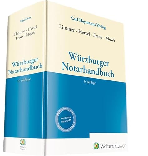 Beispielbild fr Wrzburger Notarhandbuch zum Verkauf von medimops