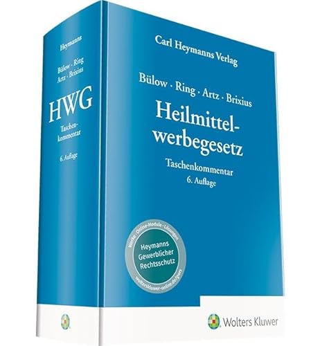 Stock image for Heilmittelwerbegesetz: Taschenkommentar for sale by Revaluation Books
