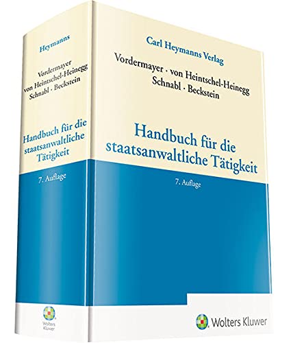 Stock image for Handbuch fr die staatsanwaltliche Ttigkeit for sale by GreatBookPrices