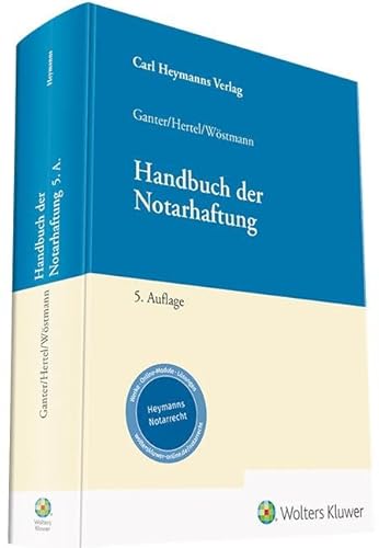 Stock image for Handbuch der Notarhaftung for sale by Blackwell's