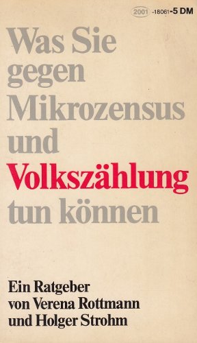 Was Sie gegen Mikrozensus und Volkszählung tun können