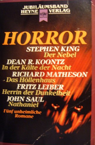 Imagen de archivo de Horror. Fünf unheimliche Romane. a la venta por medimops