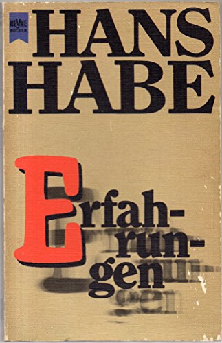 9783453004986: Erfahrungen. [Paperback] HABE Hans