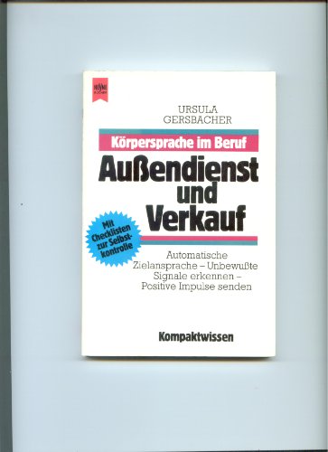 Stock image for Au"endienst und Verkauf for sale by Versandantiquariat Felix Mcke