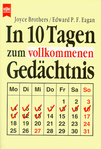 Stock image for In 10 Tagen zum vollkommenen Gedchtnis. for sale by Steamhead Records & Books