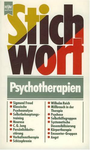 Stock image for stichwort - psychotherapien for sale by alt-saarbrcker antiquariat g.w.melling