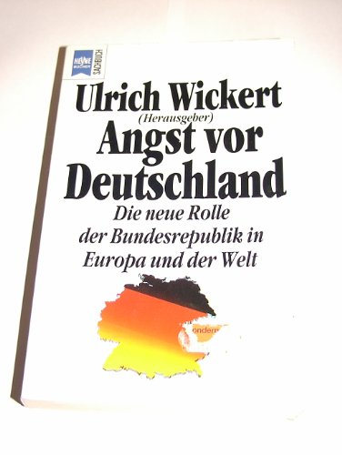 Beispielbild fr Angst vor Deutschland zum Verkauf von Bernhard Kiewel Rare Books