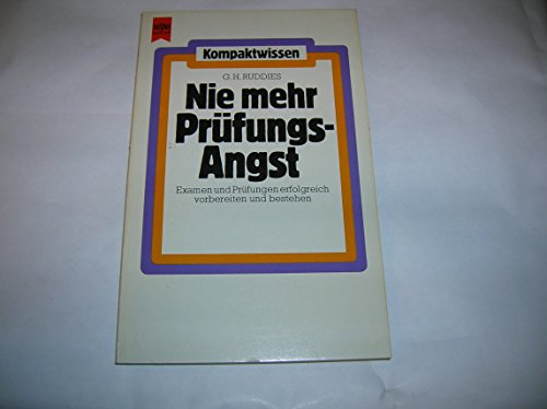 Imagen de archivo de Nie mehr Prfungsangst. a la venta por medimops