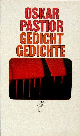 Beispielbild fr Gedichtgedichte / Fleischeslust / Hricht. zum Verkauf von Versandantiquariat Felix Mcke