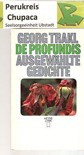 Stock image for De profundis. Ausgewählte Gedichte for sale by Antiquariat Smock