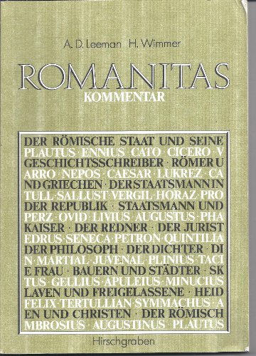 9783454736008: Romanitas. Synthematisches Lesebuch der lateinischen Literatur - Kommentarband - A.D. Leemann und H. Wimmer