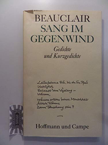 Stock image for Sang im Gegenwind for sale by Antiquariat Walter Nowak