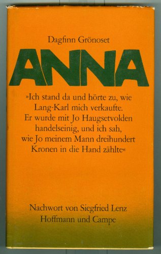 Stock image for Anna for sale by Antiquariat  Angelika Hofmann