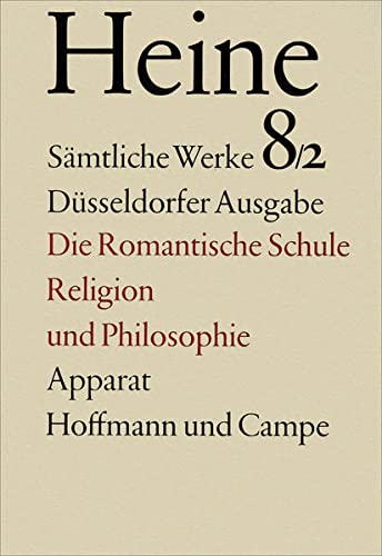 9783455030174: Zur Geschichte der Religion und Philosophie in Deutschland. Die romantische Schule: Apparat