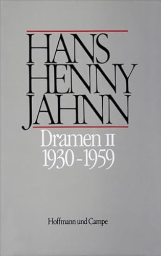 Stock image for Jahnn, H: Werke 7/Dramen 2 for sale by Blackwell's