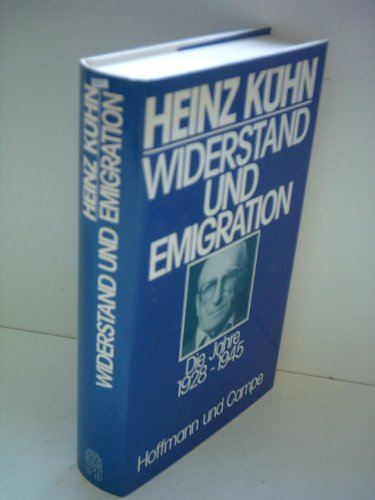 9783455088427: Widerstand und Emigration: Die Jahre 1928-1945