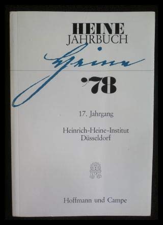 9783455090147: Heine-Jahrbuch. 17. Jahrgang 1978