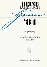 9783455090215: Heine-Jahrbuch '84