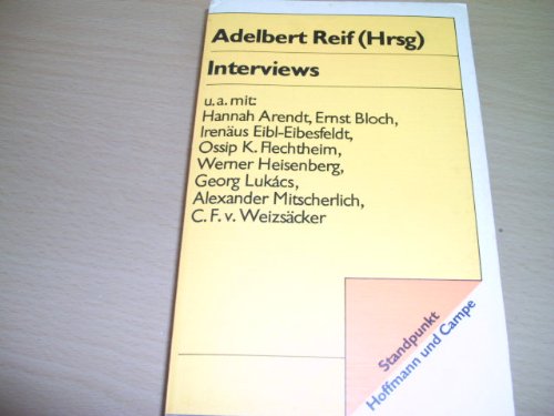 Beispielbild fr Interviews zum Verkauf von Hackenberg Booksellers ABAA