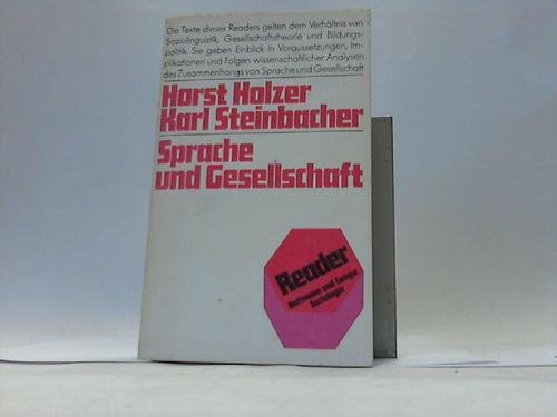 Imagen de archivo de Sprache und Gesellschaft a la venta por Bernhard Kiewel Rare Books