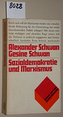 9783455091144: Sozialdemokratie und Marxismus: Zum Spannungsverhltnis von Godesberger Programm und marxistischer Theorie
