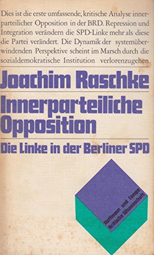 Beispielbild fr Innerparteiliche Opposition. Die Linke in der Berliner SPD zum Verkauf von medimops