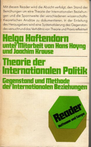 9783455091205: Theorie der Internationalen Politik. Gegenstand und Methoden der Internationalen Beziehungen.
