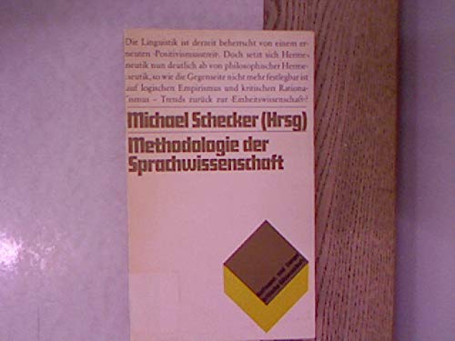 Imagen de archivo de Methodologie der Sprachwissenschaft. Kritische Wissenschaft a la venta por Bernhard Kiewel Rare Books