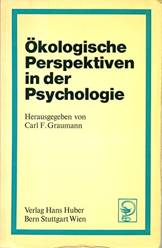 9783456804385: kologische Perspektiven in der Psychologie
