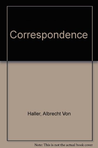 Imagen de archivo de The Correspondence between Albrecht von Haller and Charles Bonnet a la venta por Book Dispensary