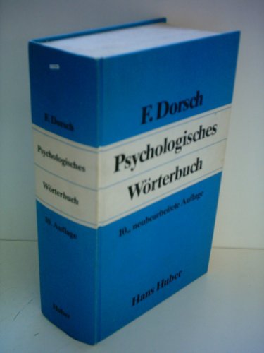9783456812090: Psychologisches Wrterbuch
