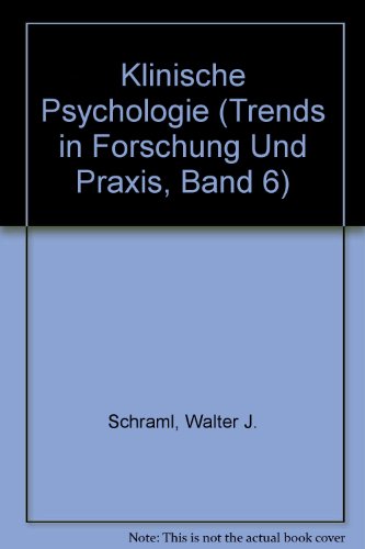 9783456812991: Klinische Psychologie (Trends in Forschung Und Praxis, Band 6)
